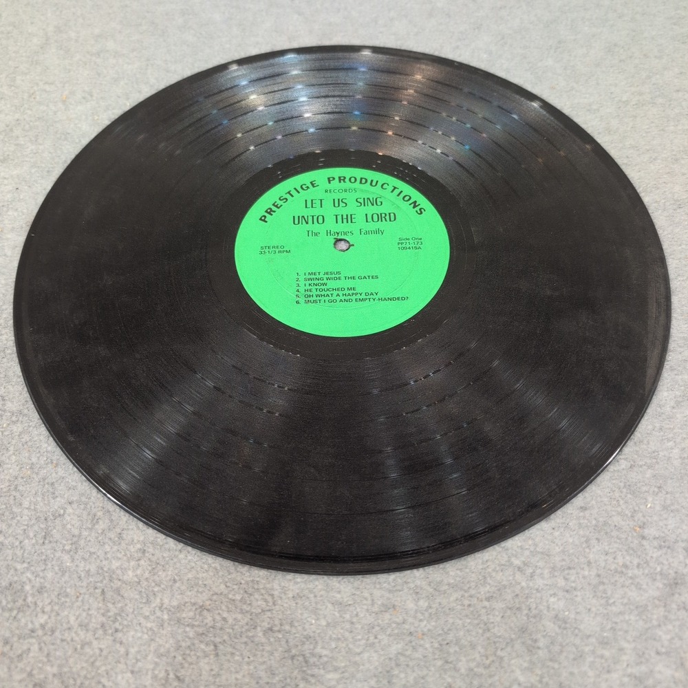Haynes Family Let Us Sing Unto The Lord Vinyl LP Prestige‎ Productions PP71-173 - Picture 4 of 4